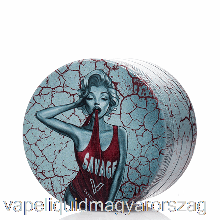 V Syndicate 2,5 Hüvelykes 4 Részes éles Aprító 360o-os Daráló Dank Diva Vape Toll